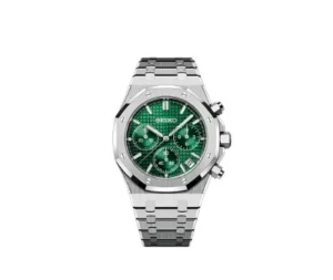 Seiko Mod Royal Oak Chronograph Green