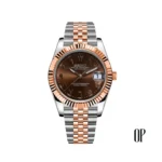 Seiko Mod Datejust Arabic Brown Two Tone