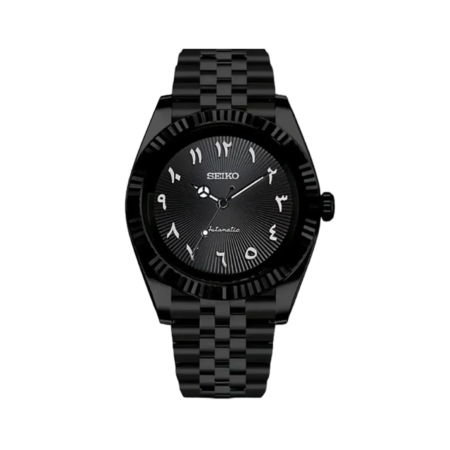 Seiko-Mod-Datejust-Arabic-Panthera-Black