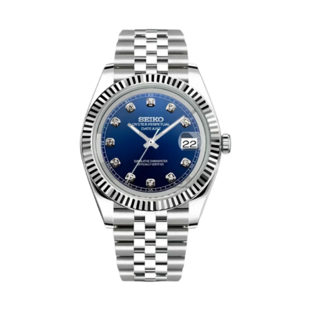 Seiko Mod Datejust Blue Gem Ottoman Prieur