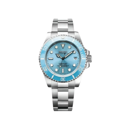 Seiko Mod Submariner Baby Blue.