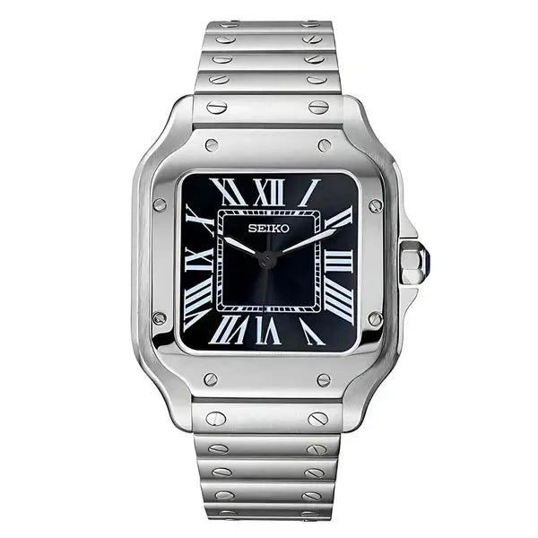 Seiko Mod Santos Classique Noir